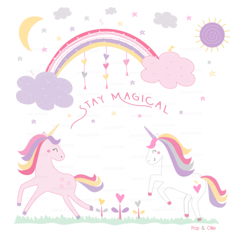 Stay Magical Unicorn Wall Decals